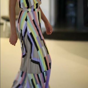 Tibi Arizona Print Silk Maxi Skirt